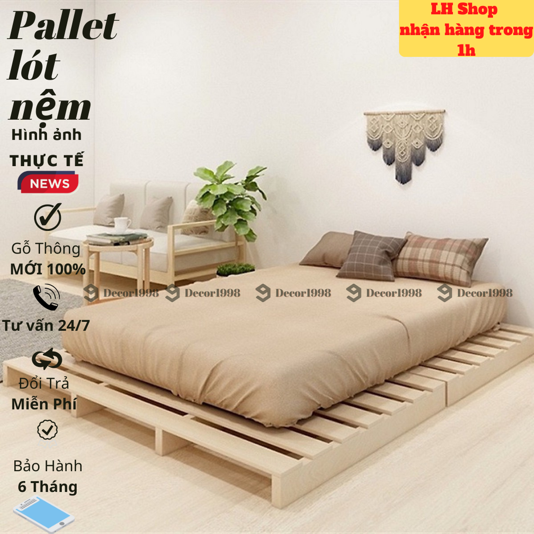 GIƯỜNG NGỦ PALLET, PALLET LẮP RÁP, GIƯỜNG NGỦ GẤP GỌN ĐỦ MỌI KÍCH ...