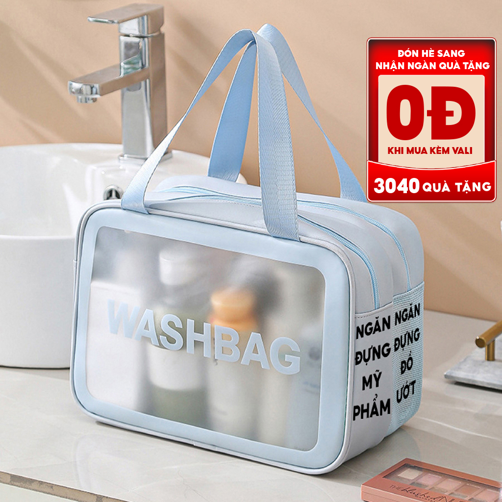 Túi Đựng mỹ Phẩm Hai Ngăn Bamozo Washbag Có Tay Cầm Tiện Dụng
