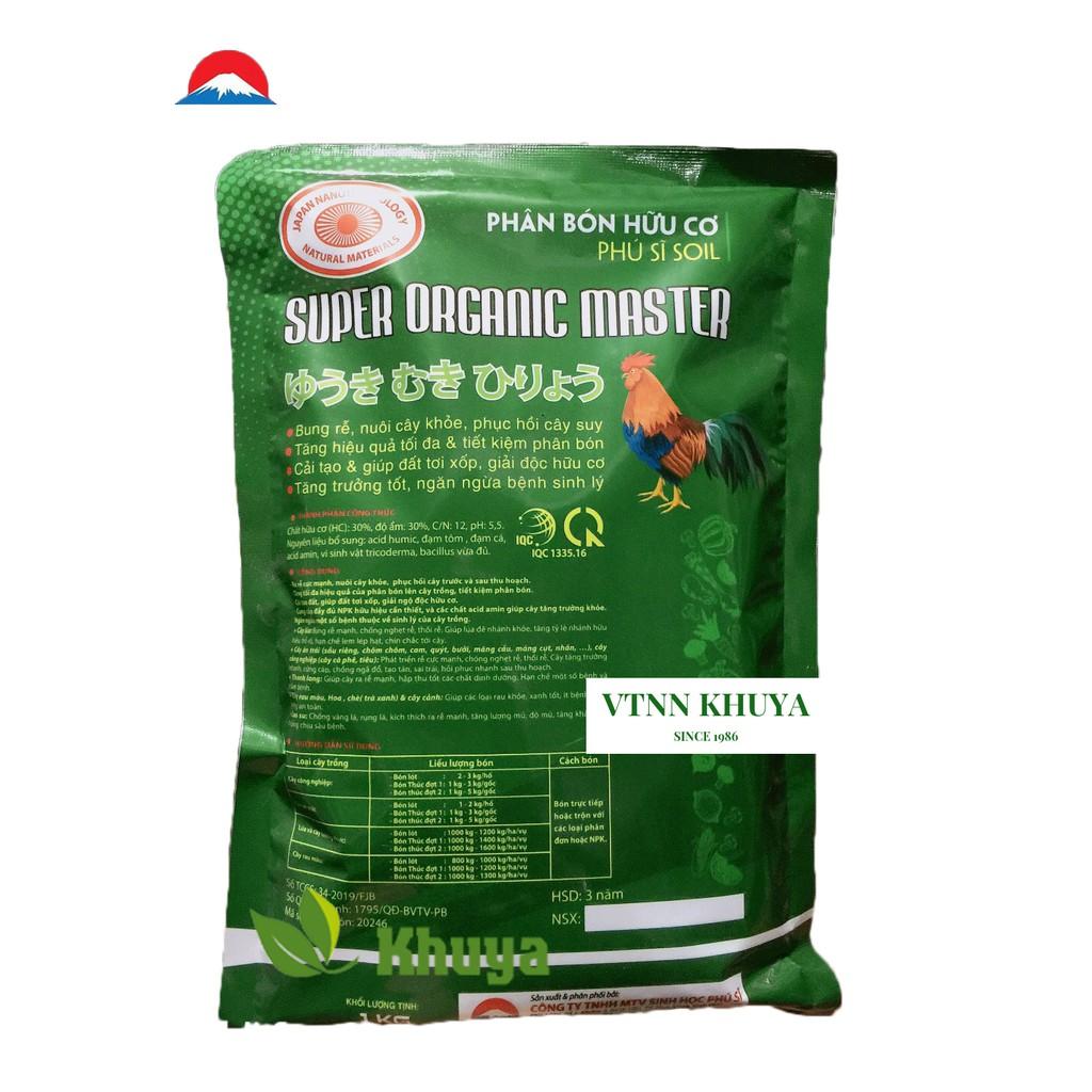 Phân bón hữu cơ SUPER ORGANIC MASTER gói 1kg