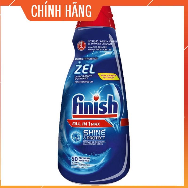 Gel rửa bát Finish All in 1 Max 650ml