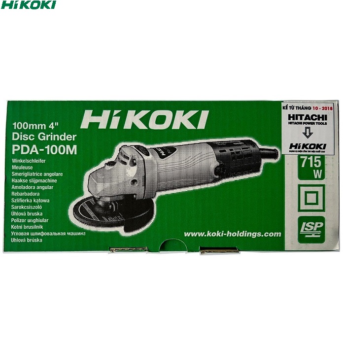 Máy mài 100mm PDA100M PDA-100M HIKOKI 715W - Hàng Chính Hãng