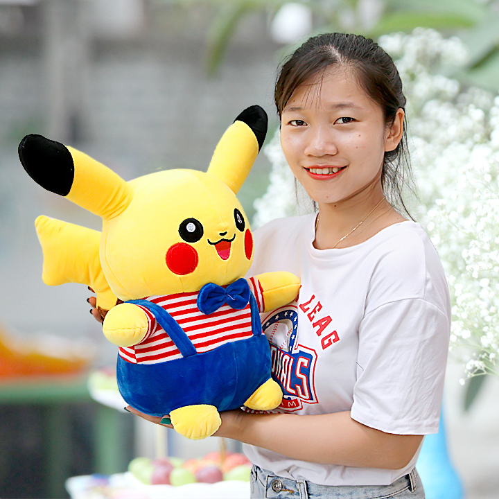 Gấu bông picachu mặc áo 45cm