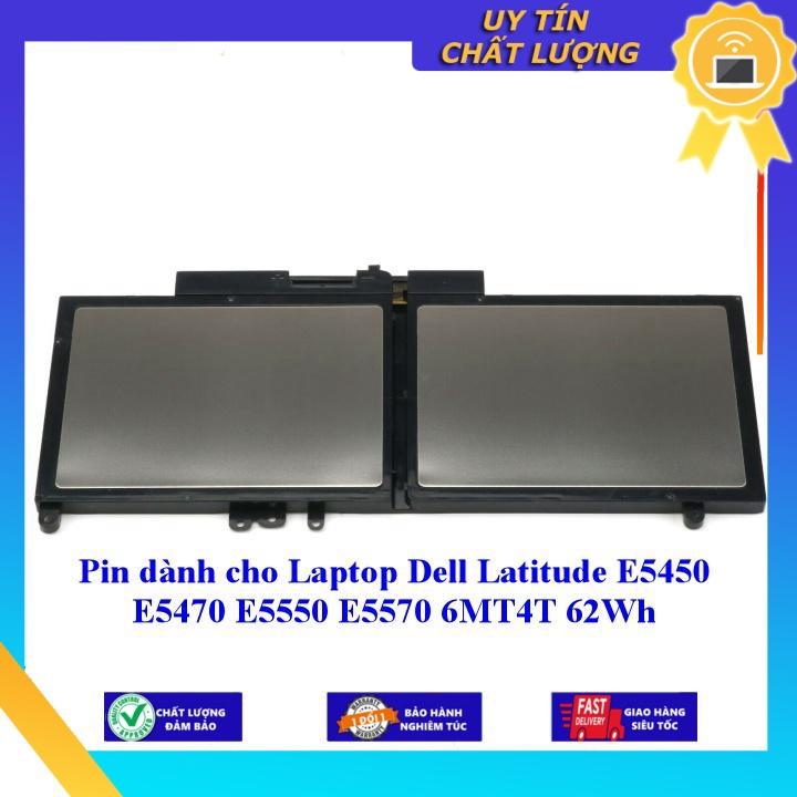 Pin dùng cho Laptop Dell Latitude E5450 E5470 E5550 E5570 6MT4T 62Wh - Hàng chính hãng  MIBAT1385