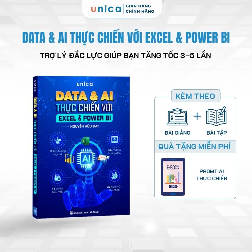 Sách Data & AI thực chiến với Excel & Power BI