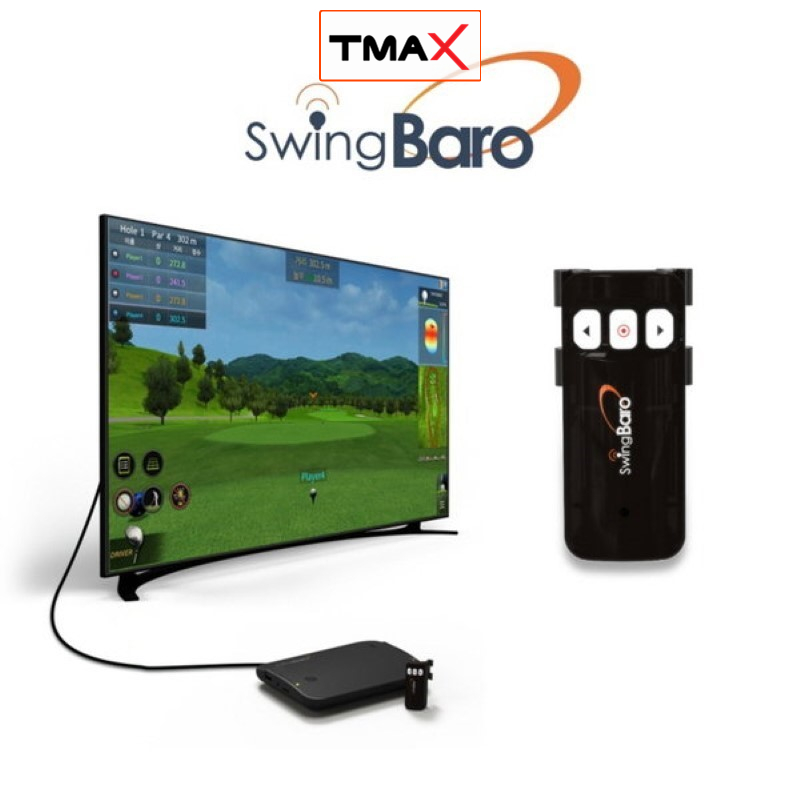 Bộ Chơi Golf Mô Phỏng 3D Cao Cấp TMAX SWING BARO Chơi Golf Tại Nhà Dễ Dàng 02 Chế Độ Tập Luyện + 05 Chế Độ Short Game.