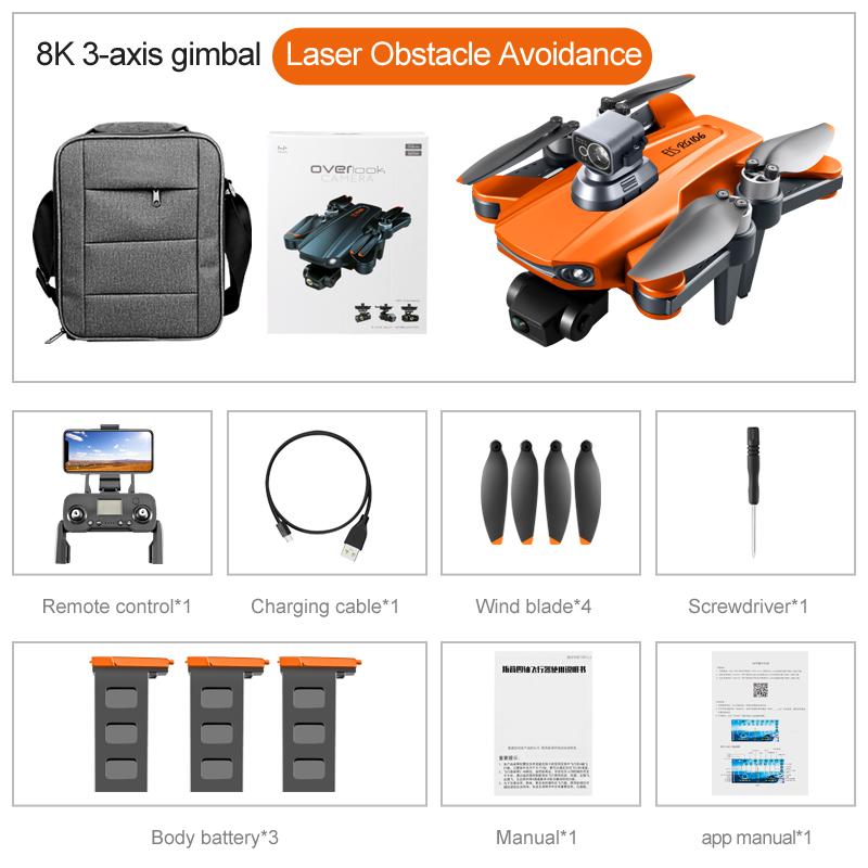RG106 Pro GPS Máy bay không người lái 8K HD Camera kép FPV Photography trên không