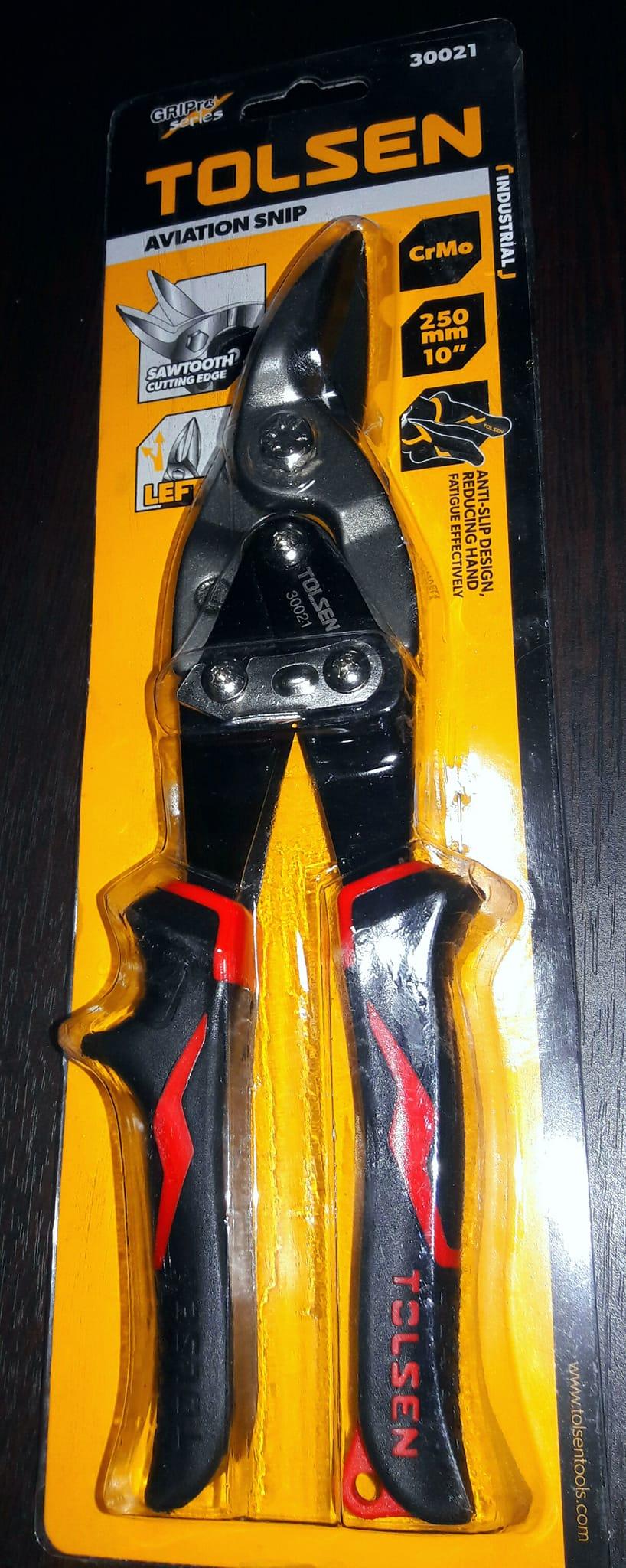 KÉO CẮT TÔN TRÁI 10"/250MM TOLSEN 30021 - HÀNG CHÍNH HÃNG