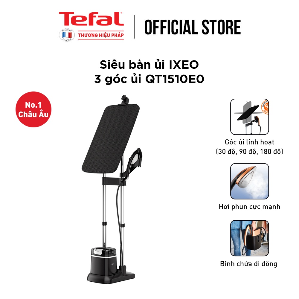 Bàn ủi hơi nước đứng Tefal IXEO Plus QT1510E0- 2980W - Hàng chính hãng