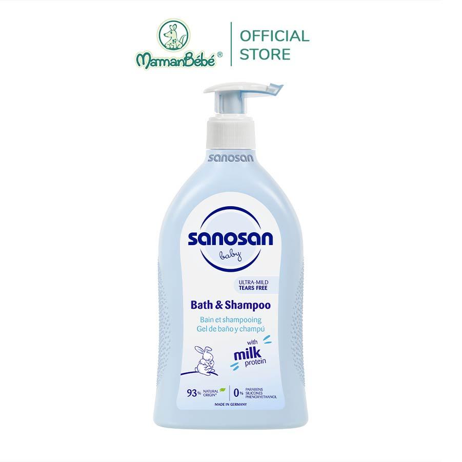 SỮA TẮM GỘI SANOSAN BABY BATH AND SHAMPOO 200ML/500ML