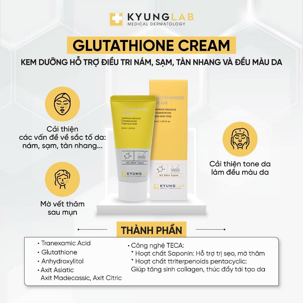 Kem dưỡng mờ nám, sạm, tàn nhang Kyung Lab - Tuýp 50ml