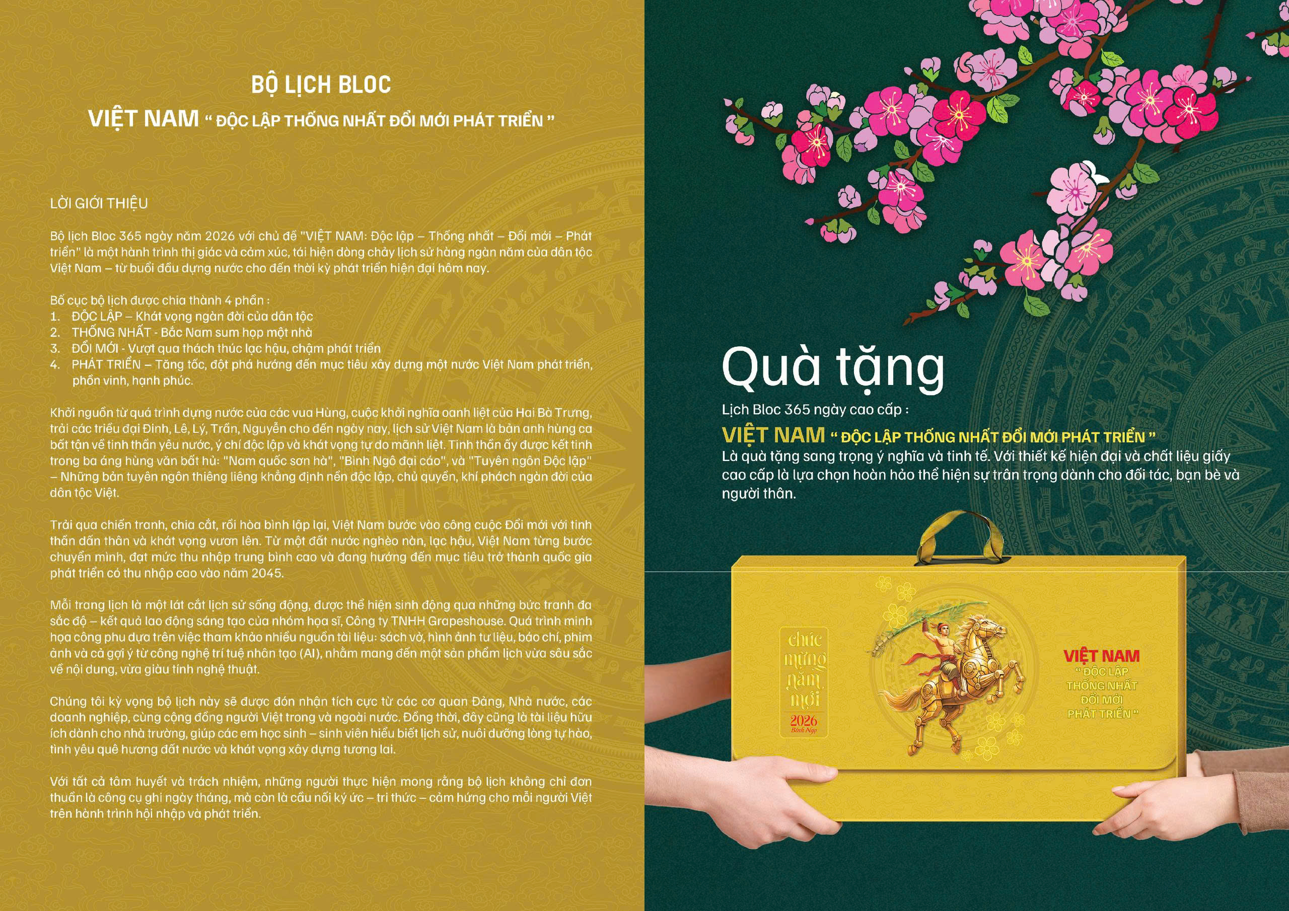 LỊCH TƯỜNG : VIỆT NAM “ĐỘC LẬP THỐNG NHẤT ĐỔI MỚI PHÁT TRIỂN” – Liên Việt Books