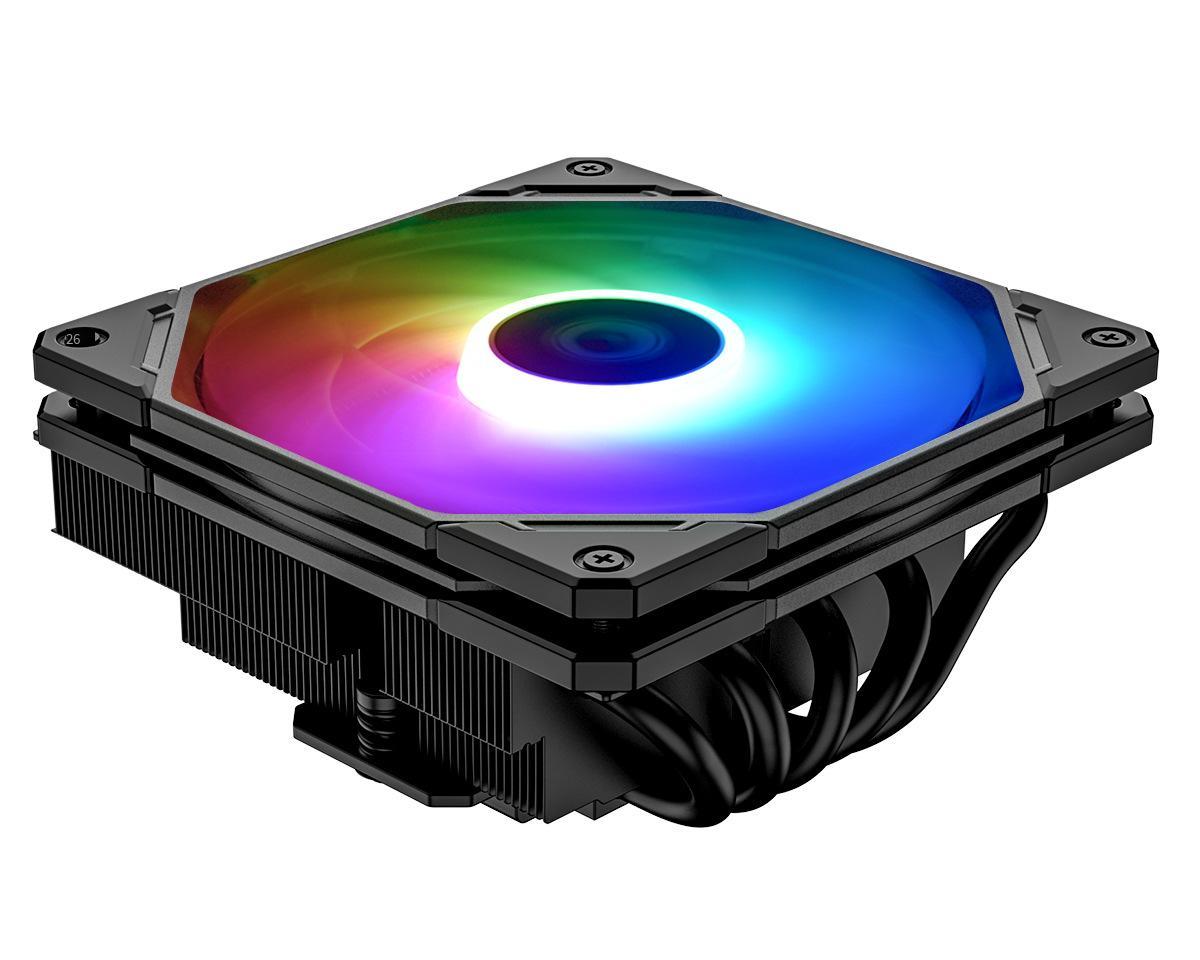 Khuyến mại ID-COOLING IS-55 phiên bản bôi đen phần mỏng 12CM giảm áp năm ống dẫn nhiệt Tản nhiệt CPU hỗ trợ 1700
