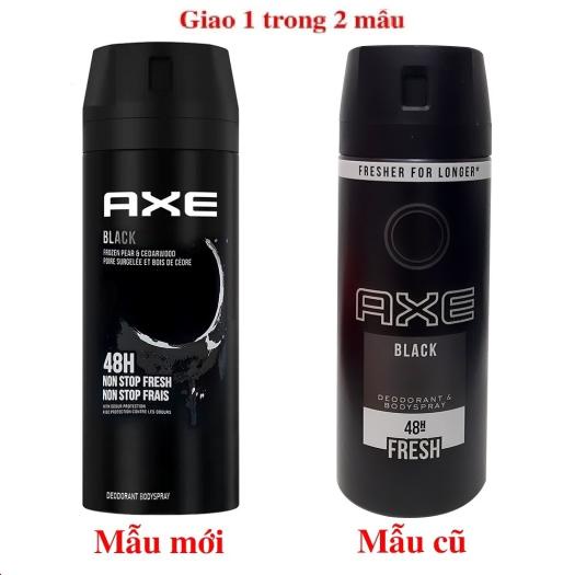 Combo 6 Xịt khử mùi nam A-xe Black 150ml