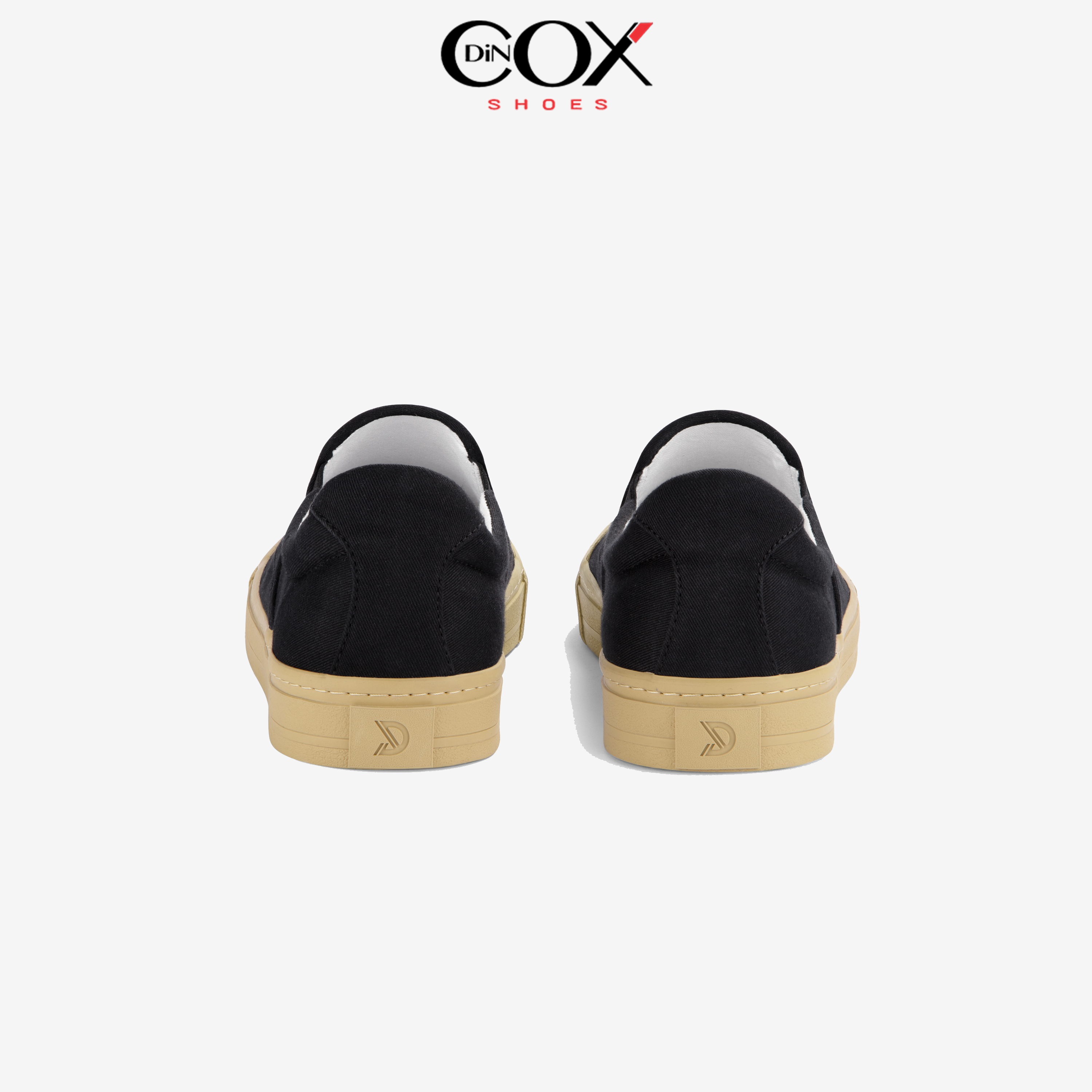 Giày Lười Sneaker Vải Nam DINCOX DC20 Black Đơn Giản, Lịch Lãm Dincox