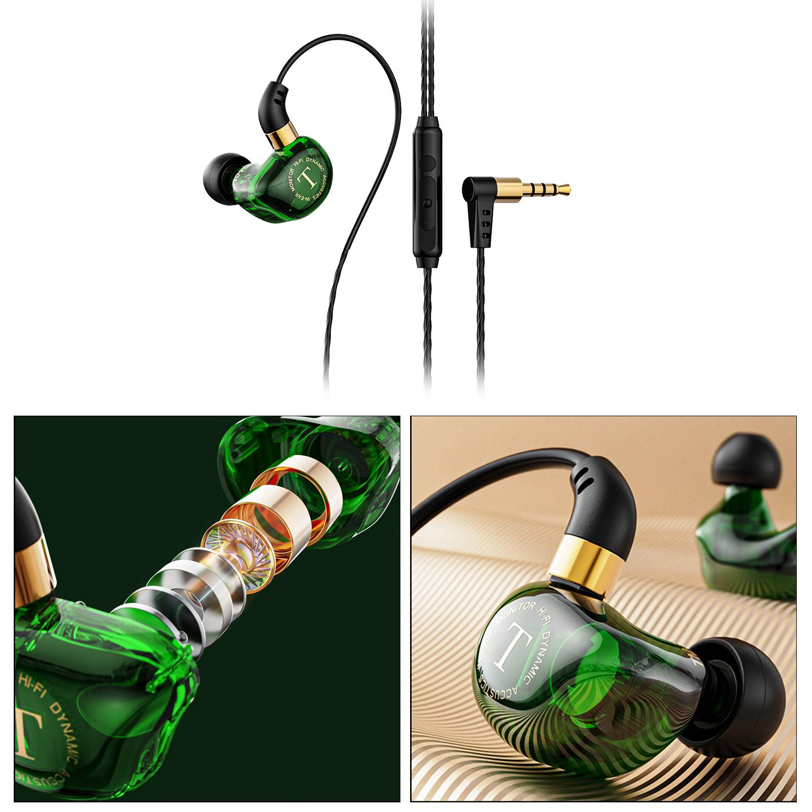 Wired Earbuds, Earphones with Microphone and Volume Control, in Ear Ergonomic Noise Isolating Headphones, Earphone with 3.5mm Jack