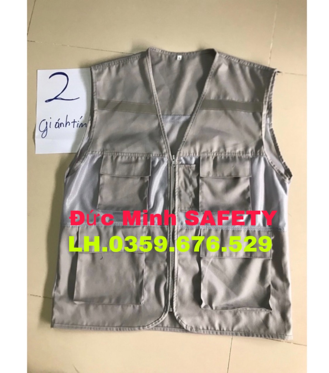 Áo gile kỹ sư có phản quang