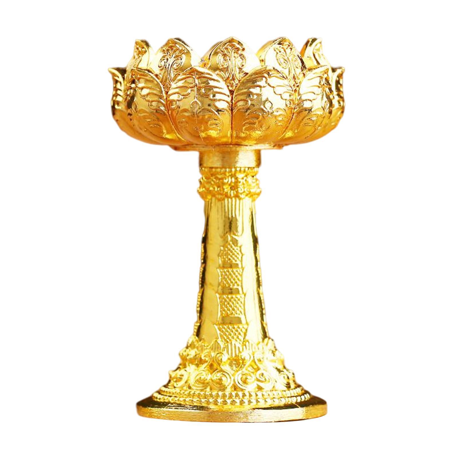 Ghee Lamp Holder Candle Holder Buddhist Supplies Candlestick for Decor