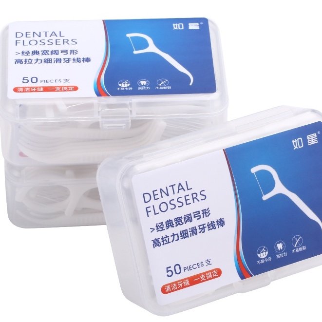 Set 3 Hộp Tăm Chỉ Nha Khoa Làm Sạch Răng (150 cái/ 3 hộp)