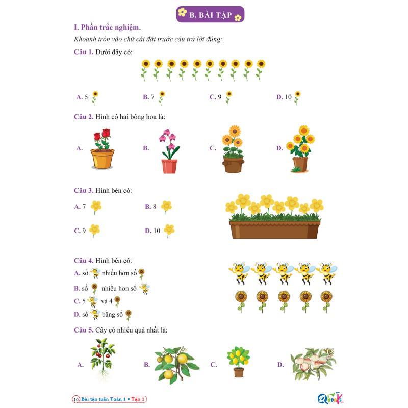 Sách - Combo Bài Tập Tuần Toán và Tiếng Việt 1 - Cánh diều - Học kỳ 1