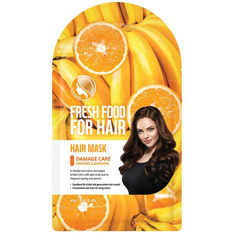 Set 3 miếng mặt nạ dưỡng tóc Fresh Food For Skin