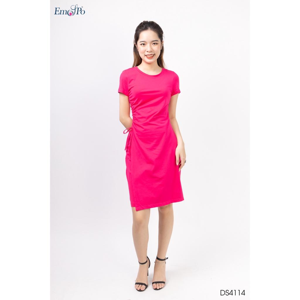 Đầm thun ôm A, rút dây một bên eo Emspo DS4114