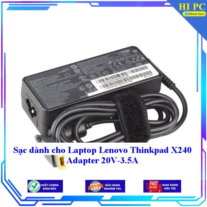 Sạc dành cho Laptop Lenovo Thinkpad X240 Adapter 20V-3.5A - Kèm Dây nguồn - Hàng Nhập Khẩu