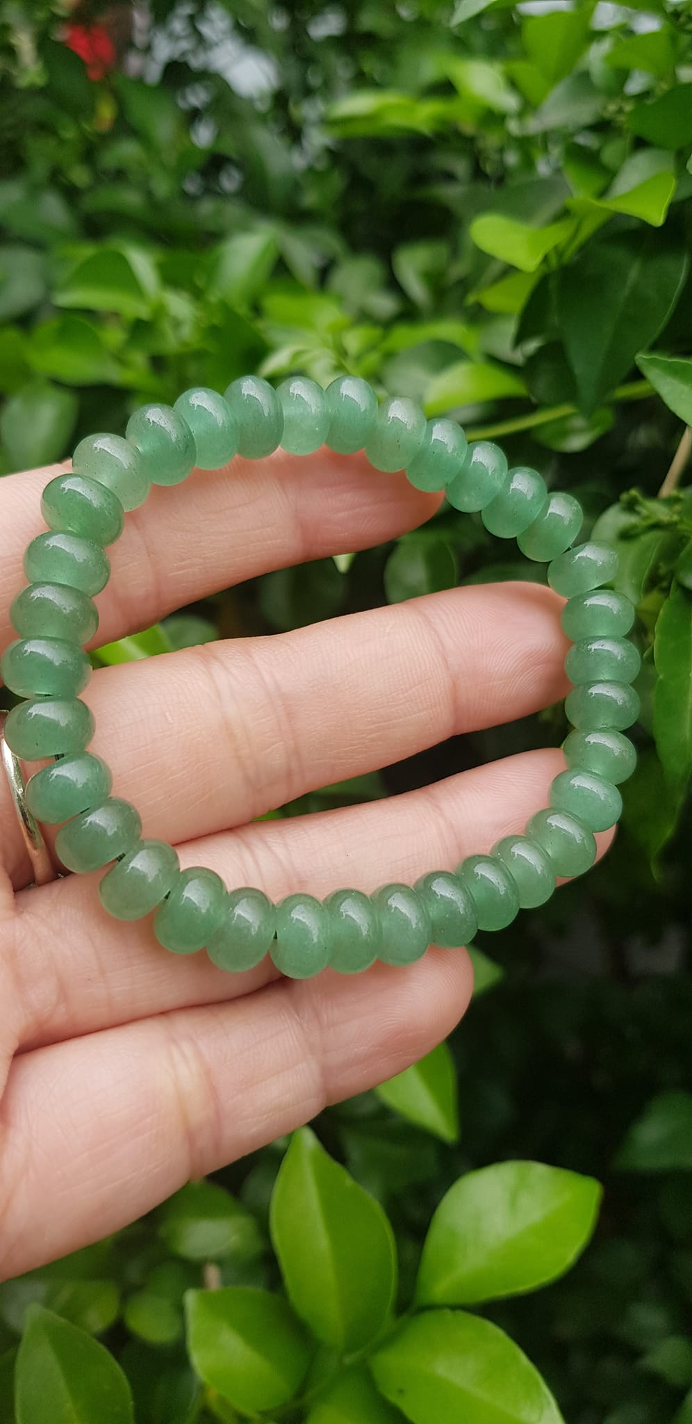 Vòng tay nữ đá thạch anh xanh đồng tiền bánh xe may mắn đẹp Vòng size hạt 8mm Hợp nữ mệnh mộc mệnh hoả mệnh thuỷ đeo xinh đẹp may mắn tài lộc