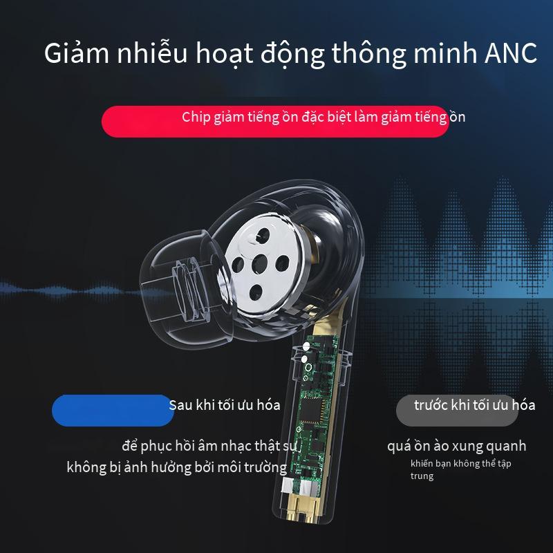 Giá đặc biệt Tai nghe Bluetooth TWS mới Tai nghe khử tiếng ồn chủ động ANC Tai nghe âm thanh nổi trong tai thể thao màu đen Amazon