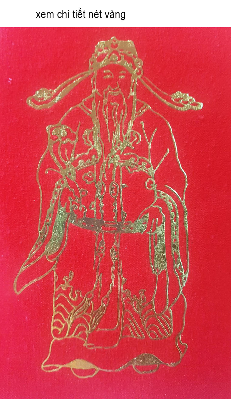 Tranh vàng Phúc Lộc Thọ