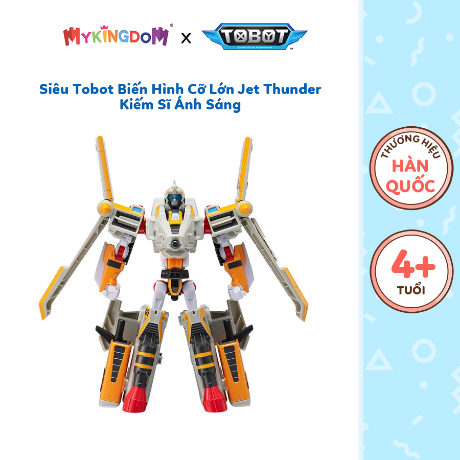 Đồ Chơi Siêu Tobot Biến Hình Cỡ Lớn Jet Thunder Kiếm Sĩ Ánh Sáng TOBOT 301132