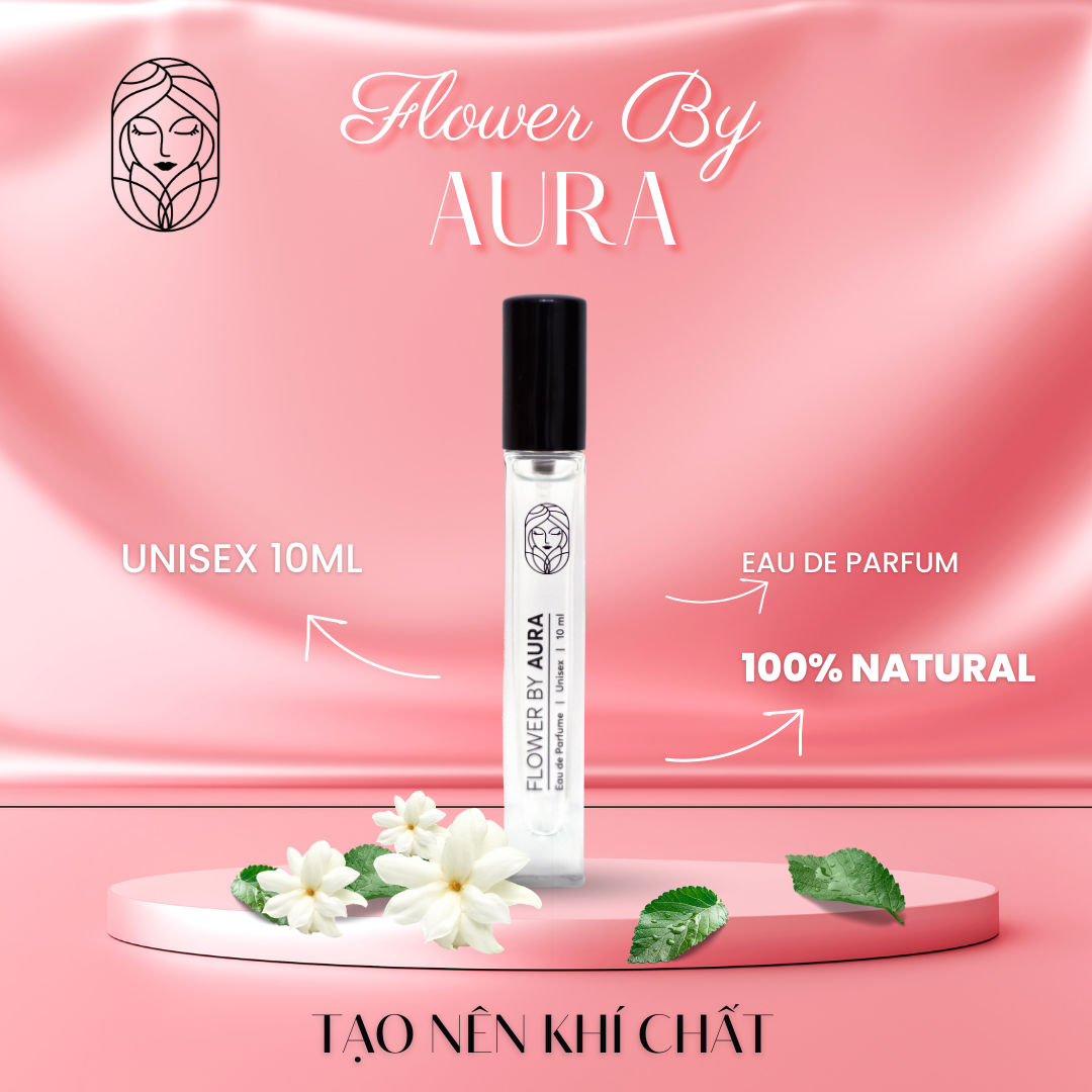 Nước hoa thiên nhiên Flower By Aura_Combo 2 chai Hers 50ml Unisex 10ml