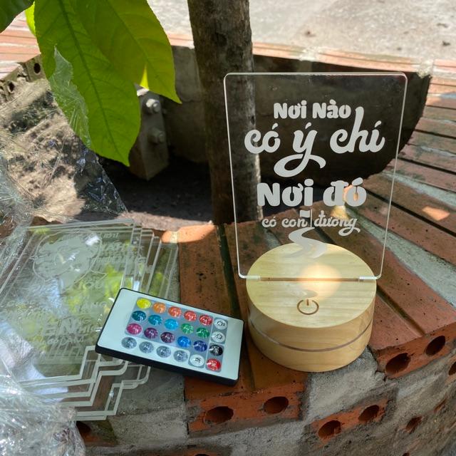 Đèn Slogan Tạo Động Lực decor 3D bàn làm việc TBIG
