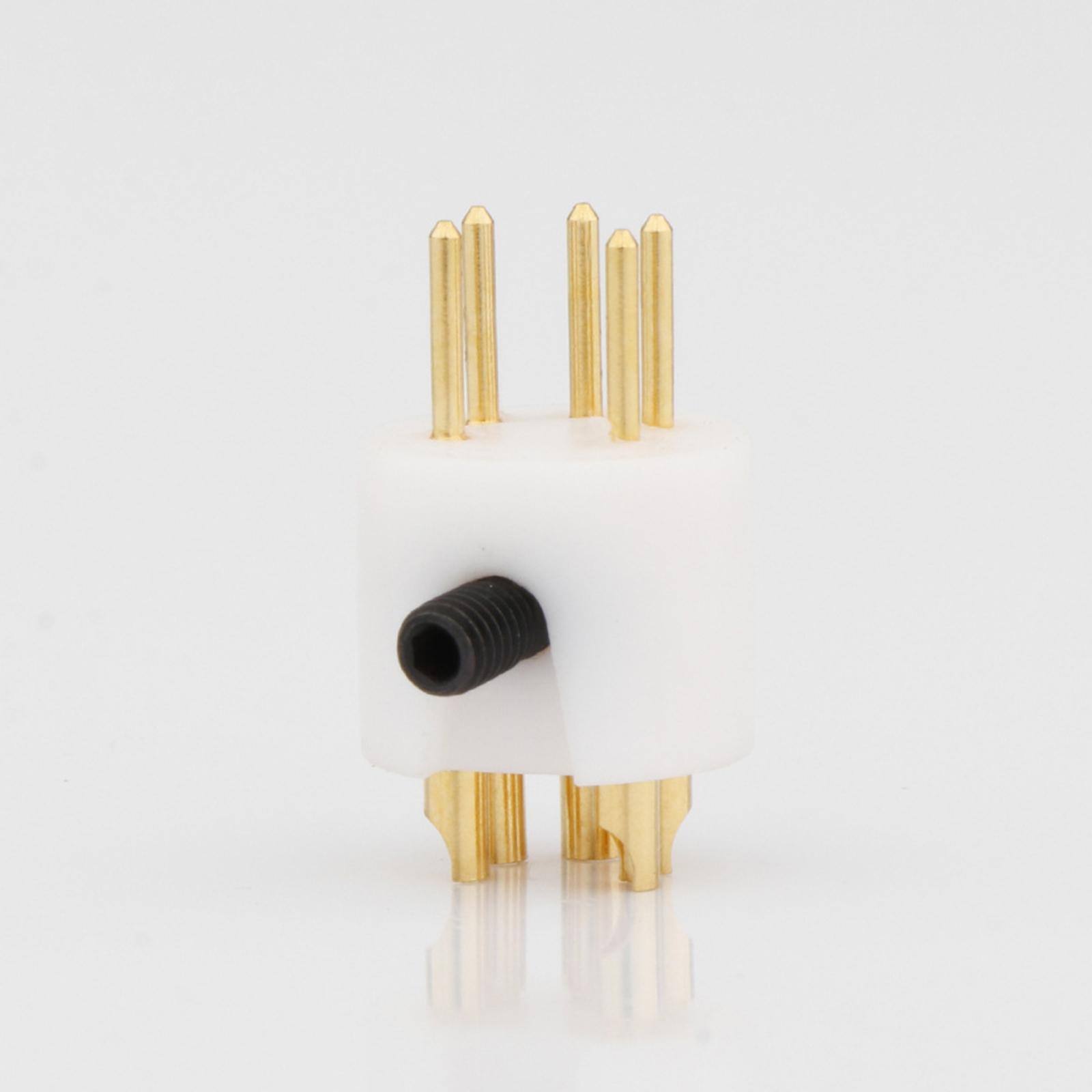 2Pcs 5 Pins Tonearm Plug Male Female Plug Tonearm Connector Din Connector Replacement Accessories for phonograph record Turntable