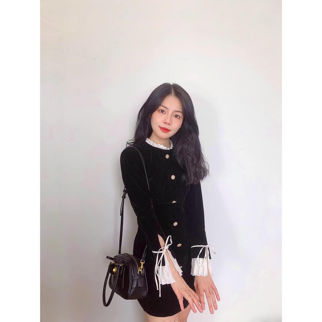 Đầm nhung đen cao cấp