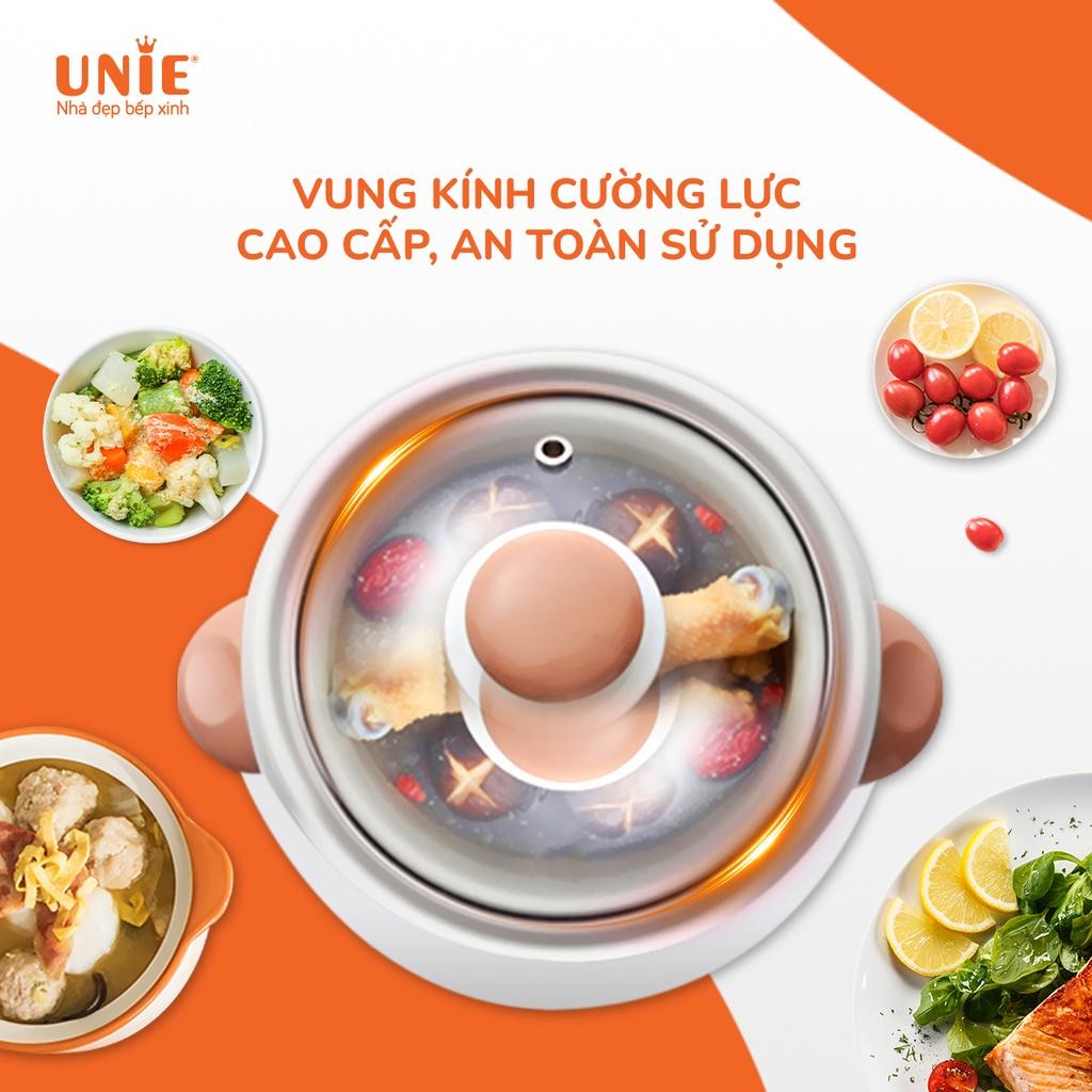 Nồi nấu chậm đa năng UNIE USC10W- 6 Chức năng nấu đa dạng, công suất 300W,dung tích 1L,bảo hành 12 tháng- Hàng chính hãng