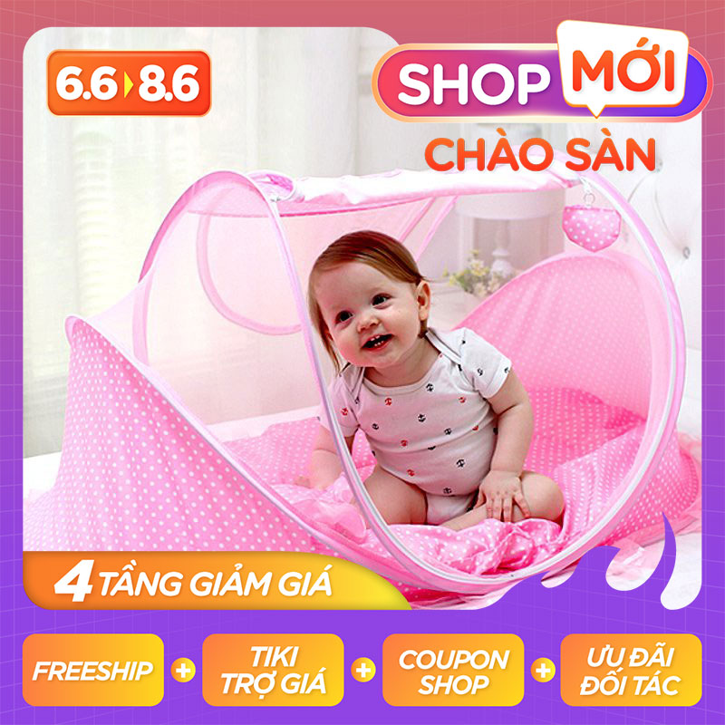 Màn, Mùng, Nôi Chụp Cho Em Bé Có Nhạc