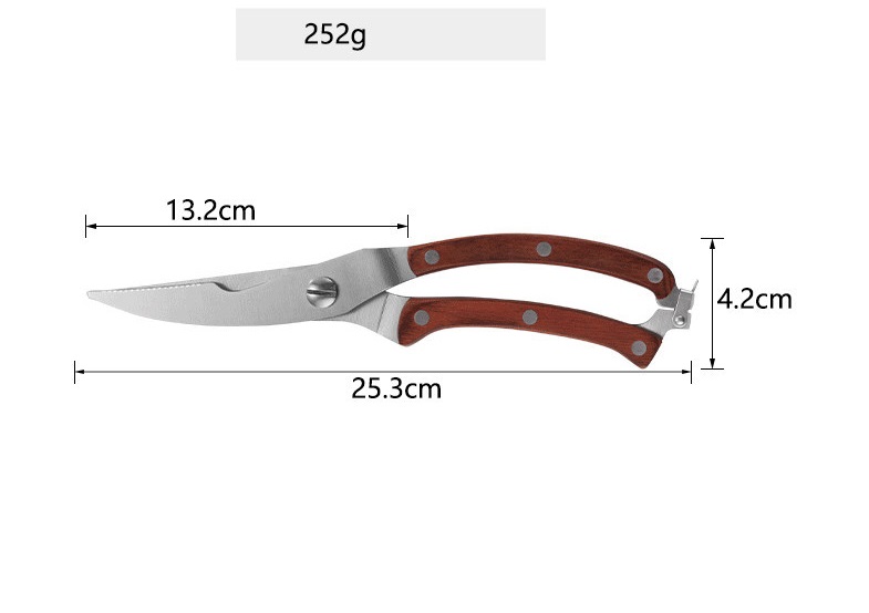 Kéo cắt gà có móc khóa tay cầm PP 25.3x4.2 Cao Cấp-hàng chính hãng- giao màu ngẫu nhiên