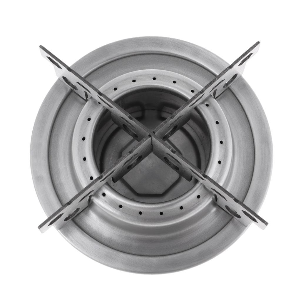 Phép Lạ Lắc Inox Cắm Trại Đi Bộ Đường Dài Nấu Ăn Tinh Thần Bếp Cồn Với Giá Đỡ