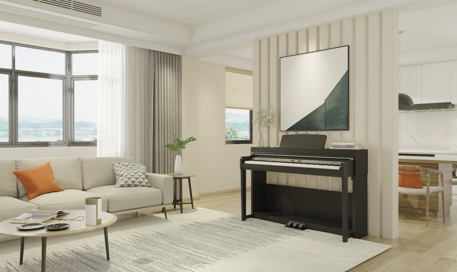 Đàn Piano điện cao cấp/ Home Digital Piano - Kzm Kurtzman K710 - Màu đen - Hàng chính hãng