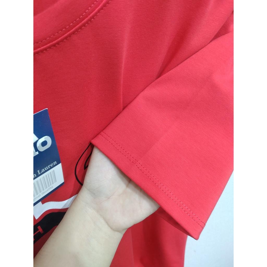 ÁO THUN NỮ POLO R.LAUREN VNXK ÁO NỮ ÁO NAM IN HÌNH - COTTON 100% 4C FORM CHÂU ÂU