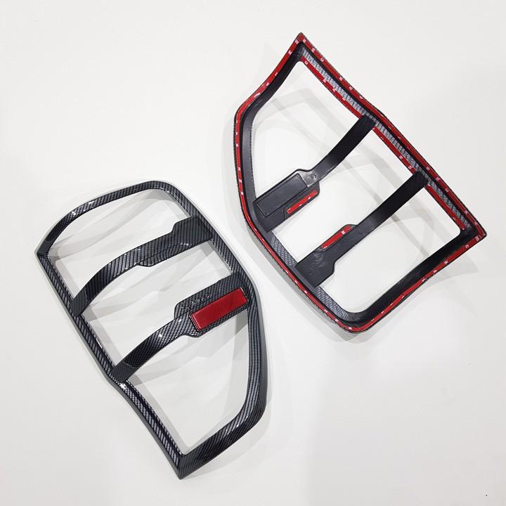 Bộ Ốp đèn Ford Ranger vân Carbon