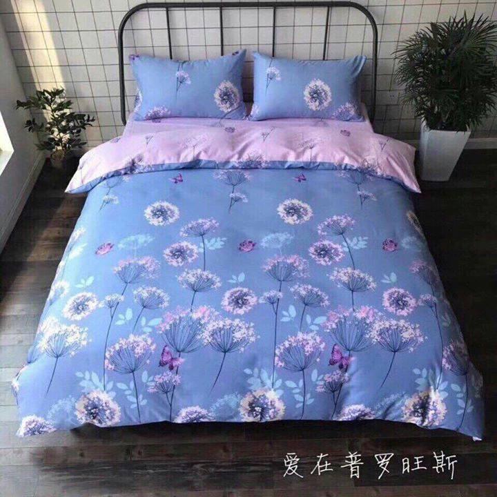 BỘ CHĂN GA COTTON HỌA TIẾT HOA
