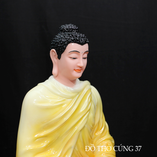 TƯỢNG BỔN SƯ THÍCH CA ÁO VÀNG NGỒI TÒA SEN