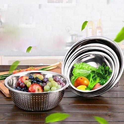 Bộ 5 Rổ Chậu Nhà Bếp Rửa Thực Phẩm