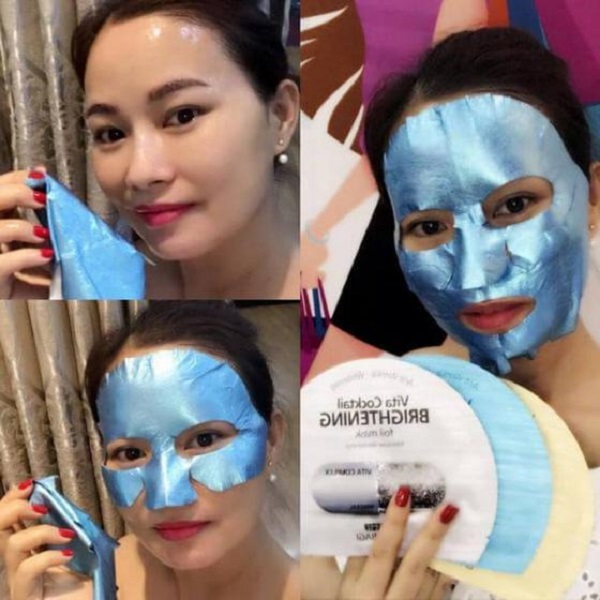 Combo 5 Mặt nạ cấp nước dưỡng da ẩm mượt, săn chắc BNBG Vita Cocktail Aqua Foil Mask - Intensive Moisturizing 30ml x 5