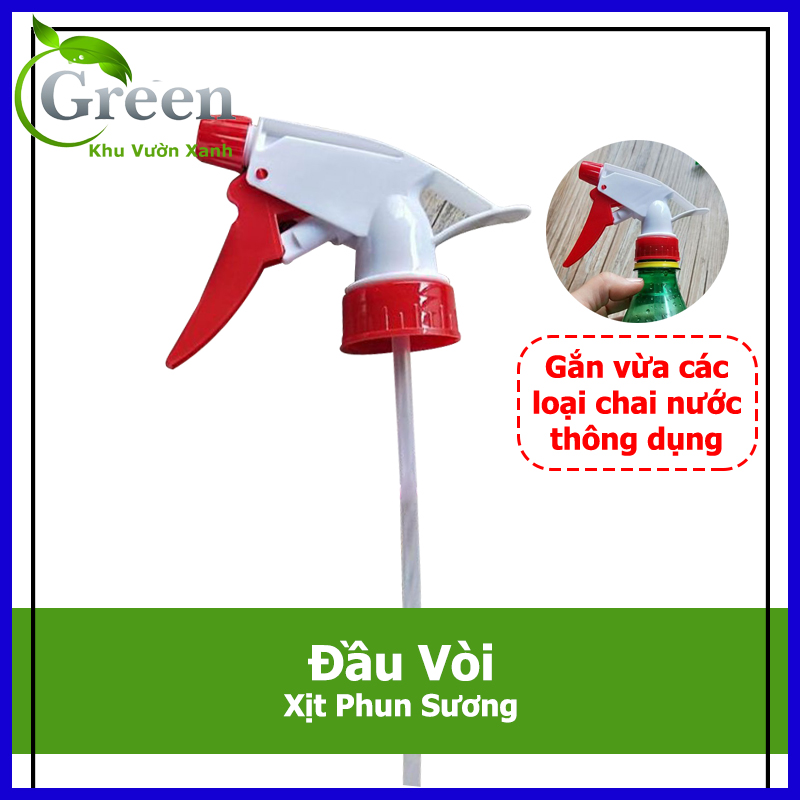 Combo 5 Cái Đầu Vòi Xịt Phun Sương Gắn Chai Nước Tưới Cây Đa Năng Phi 28mm