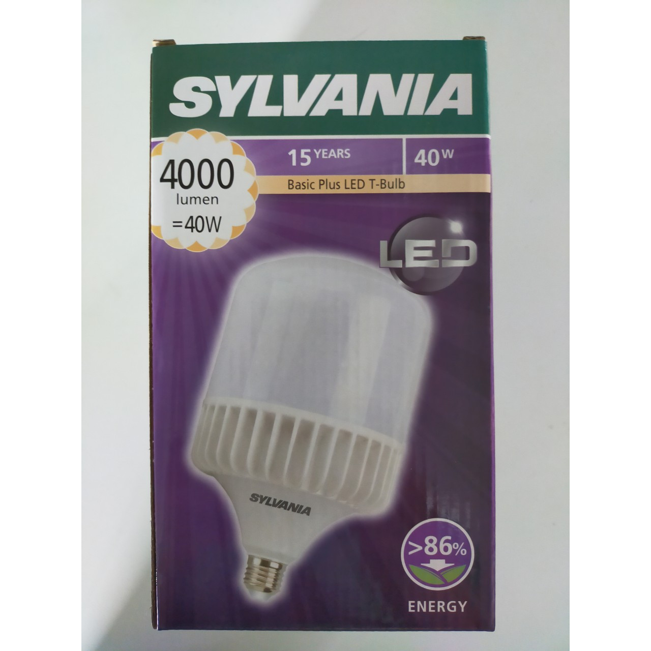 BÓNG ĐÈN LED BULB TRỤ SYLVANIA ĐẾ NHÔM NGUYÊN KHỐI E27 40W - [HÀNG CHÍNH HÃNG] - TIẾT KIỆM ĐIỆN NĂNG