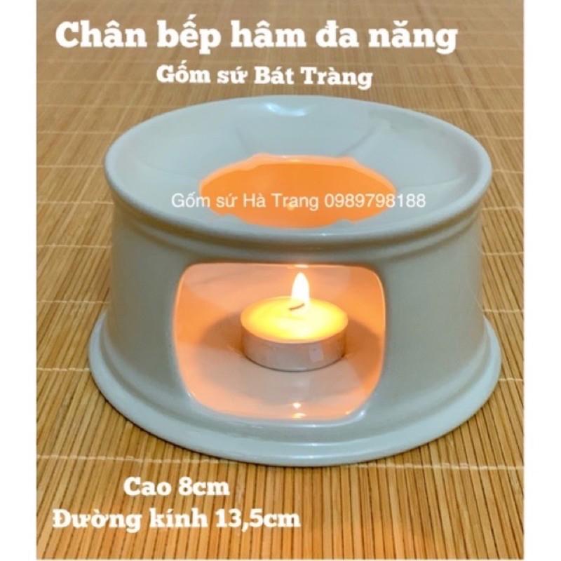 Bếp hâm nóng đồ ăn gốm sứ Bát Tràng cao cấp