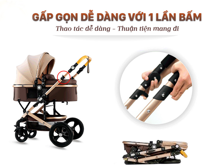 Xe đẩy nôi 2 chiều Beleco đa năng - đẩy là sang, mẫu mới 2021, Dễ dàng gấp gọn mang theo khi đi du lịch - TẶNG KÈM BỘ THẺ HỌC THÔNG MINH 16 CHỦ ĐỀ 416 THẺ CHO BÉ