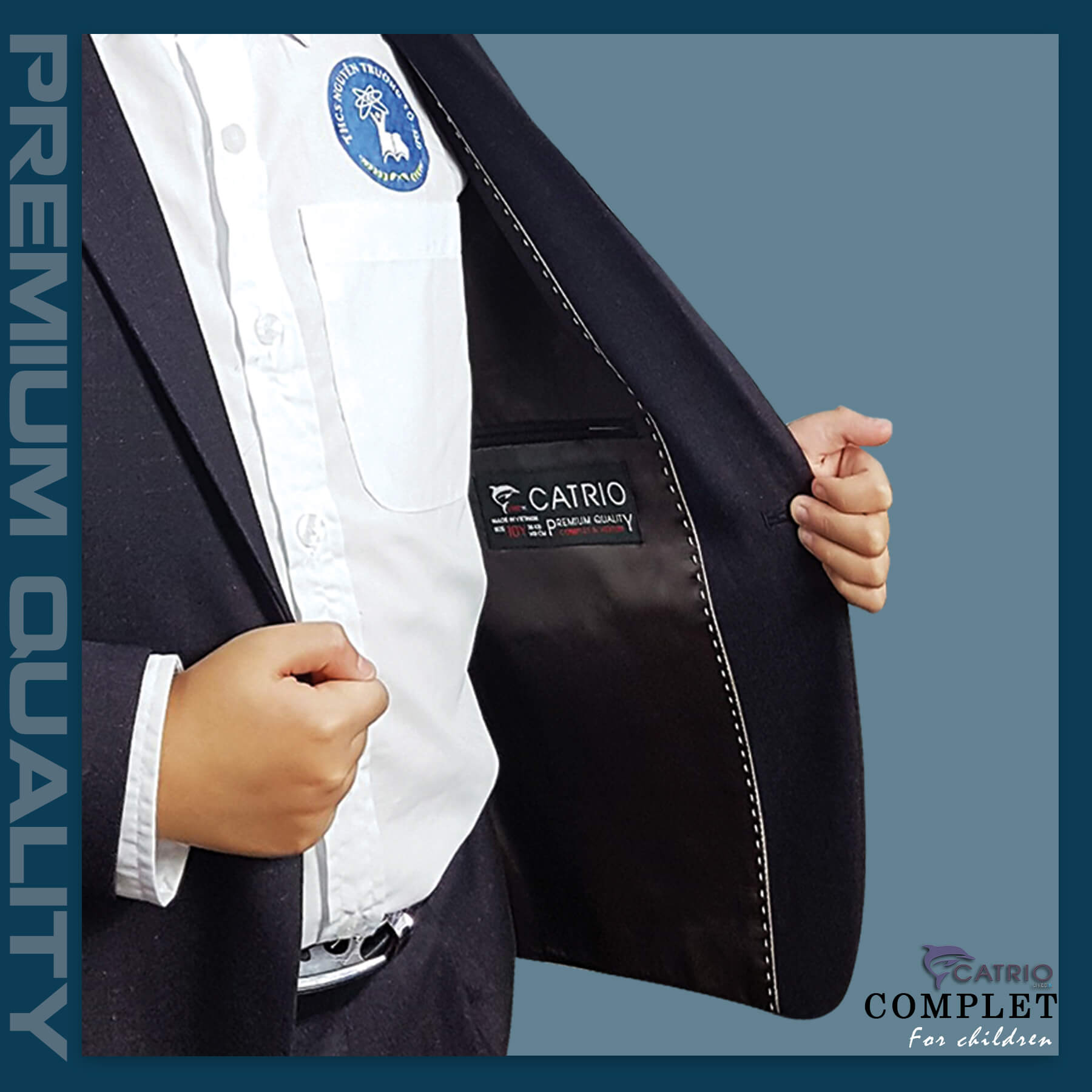 BỘ COMPLET TRẺ EM CATRIO ACT 683 CHO TRẺ EM TỪ 2 TUỔI ĐẾN 11 TUỔI THUỘC BST BỘ ĐỒ VEST QUẦN ÁO TRẺ EM CATRIO MÙA THU ĐÔNG NĂM 2021